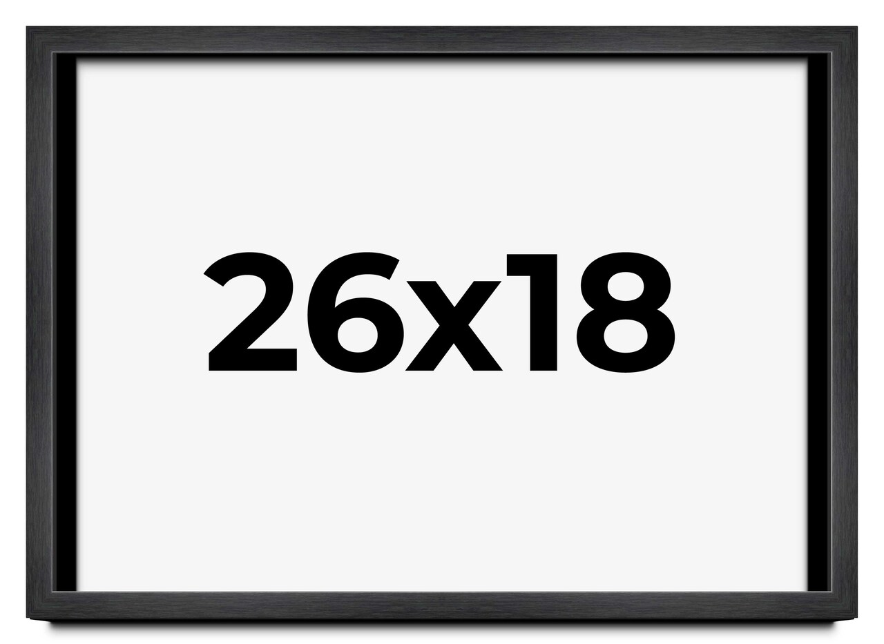 Minimalist Grey Picture Frame - UV Acrylic, Backing Board, Hanging Hardware Included